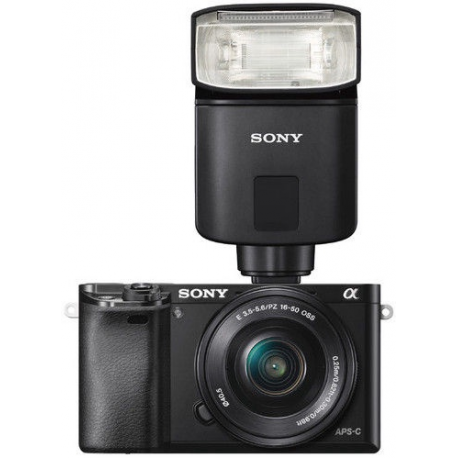 Sony HVL-F32M - Hot-shoe clip-on flash - for Cinema Line ILME-FX3; Handycam FDR-AX43, AX60; VLOGCAM ZV-1G; a6100; a6400; a7C; a7s III - 6