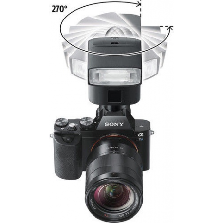 Sony HVL-F32M - Hot-shoe clip-on flash - for Cinema Line ILME-FX3; Handycam FDR-AX43, AX60; VLOGCAM ZV-1G; a6100; a6400; a7C; a7s III - 10