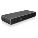 ICY BOX IB-DK8801-TB4 - Docking station - USB-C  /  Thunderbolt 4 - HDMI, DP - 1GbE - 135 Watt