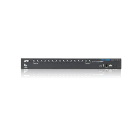 ATEN CS17916 - KVM / audio / USB switch - 16 x KVM / audio / USB - 1 local user - desktop, rack-mountable - 2