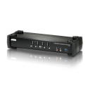 ATEN CS1924 KVMP Switch - KVM  /  audio  /  USB switch - 4 x KVM  /  audio  /  USB - 1 local user - desktop