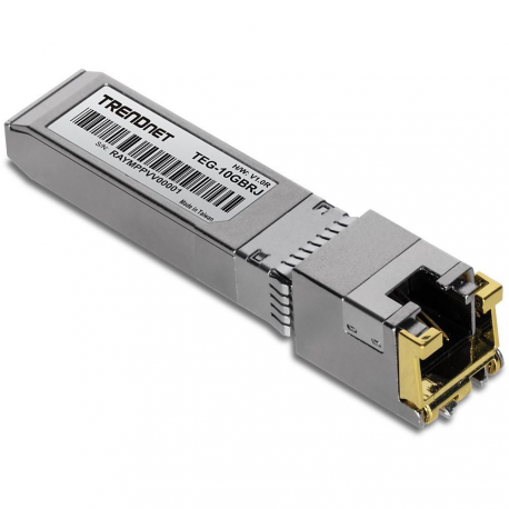 TRENDnet TEG 10GBRJ - SFP+ transceiver module - 10 GigE, 5 GigE, 2.5 GigE - 1000Base-T, 10GBase-T, 2.5GBase-T, 5GBase-T - RJ-45 - up to 100 m - 0
