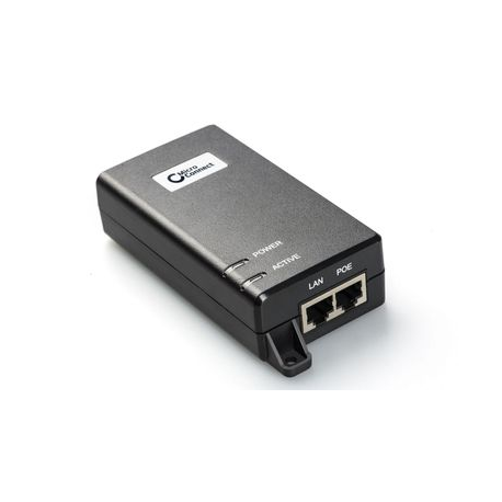MicroConnect - PoE injector - AC 100-240 V - 60 Watt - output connectors: 1 - black - 0