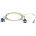 Black Box ServSwitch Server Cable - Keyboard  /  video  /  mouse (KVM) cable - HD-15 (VGA) (M) to USB, HD-15 (VGA) (M) - 1.8 m - for P / N: KV9104A, KV9108A, KV9116A, KV9204A, KV9208A, KV9216A, KV9404A, KV9408A, KV9416A