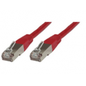 MicroConnect - Network cable - RJ-45 (M) to RJ-45 (M) - 25 cm - FTP - CAT 6 - booted - red