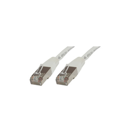 MicroConnect - Network cable - RJ-45 (M) to RJ-45 (M) - 25 cm - FTP - CAT 6 - booted - white - 0