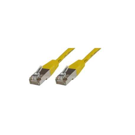 MicroConnect - Network cable - RJ-45 (M) to RJ-45 (M) - 25 cm - FTP - CAT 6 - booted - yellow - 0