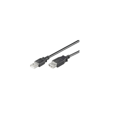 MicroConnect USB 2.0 - USB extension cable - USB (F) to USB (M) - USB 2.0 - 5 m - black - 0
