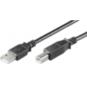 MicroConnect USB 2.0 - USB cable - USB Type B (M) to USB (M) - USB 2.0 - 50 cm - black