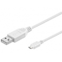 MicroConnect - USB cable - Micro-USB Type B (M) to USB (M) - 1.8 m - white