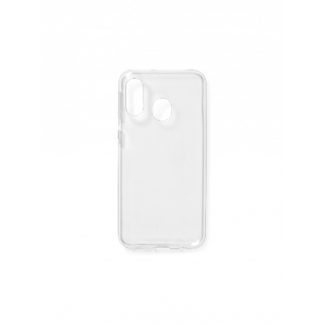 eSTUFF Soft Case - Back cover for mobile phone - UV coated thermoplastic polyurethane - transparent - for Samsung Galaxy A40 - 0