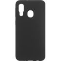 eSTUFF Silicone Case - Back cover for mobile phone - silicone - black - for Samsung Galaxy A40