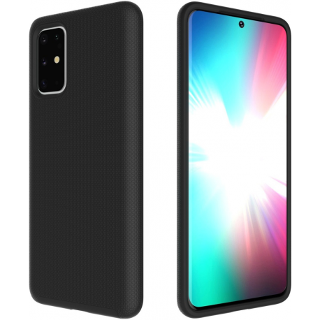 eSTUFF - Back cover for mobile phone - silicone - black - for Samsung Galaxy S20+, S20+ 5G - 1