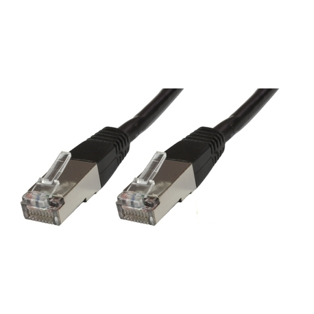 MicroConnect - Network cable - RJ-45 (M) to RJ-45 (M) - 25 cm - 6 mm - SFTP - CAT 6 - halogen-free, round, stranded - black - 0