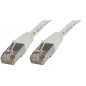 MicroConnect - Network cable - RJ-45 (M) to RJ-45 (M) - 25 cm - 6 mm - SFTP - CAT 6 - halogen-free, round, stranded - white