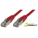 MicroConnect - Network cable - RJ-45 (M) to RJ-45 (M) - 50 cm - screened shielded twisted pair (SSTP) - CAT 6 - halogen-free, stranded - red