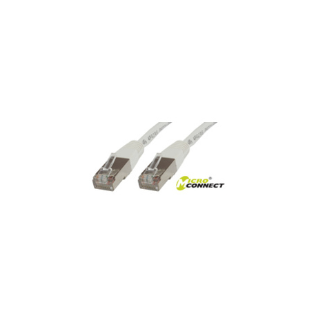 MicroConnect - Network cable - RJ-45 (M) to RJ-45 (M) - 5 m - screened shielded twisted pair (SSTP) - CAT 6 - halogen-free, stranded - white - 0