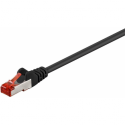 MicroConnect - Network cable - RJ-45 (M) to RJ-45 (M) - 25 m - 6 mm - SFTP - CAT 6 - halogen-free, round, stranded - black