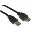 MicroConnect - USB extension cable - USB Type A (F) to USB Type A (M) - USB 3.0 - 3 m - black