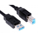 MicroConnect - USB cable - USB Type B (M) to USB Type A (M) - USB 3.0 - 3 m - black