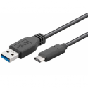 MicroConnect - USB cable - USB Type A (M) to USB-C (M) - USB 3.1 - 15 cm - molded - black