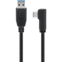 MicroConnect - USB cable - USB Type A (M) straight to USB-C (M) angled - USB 3.2 Gen 1 - 2 m - black
