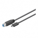 MicroConnect - USB cable - USB Type B (M) to USB-C (M) - USB 3.1 Gen 1 - 1 m