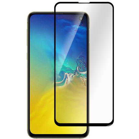 eSTUFF Titan Shield - Screen protector for mobile phone - full cover - glass - frame colour black - for Samsung Galaxy S10e - 0