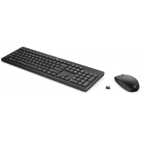 HP 235 - Keyboard and mouse set - wireless - Pan Nordic - for ProBook 650 G8; ZBook Power G9, Studio G9; ZBook Firefly 14 G9, 16 G9; ZBook Fury 16 G9 - 1