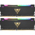 Patriot Viper Steel RGB - DDR4 - kit - 32 GB: 2 x 16 GB - DIMM 288-pin - 3600 MHz / PC4-28800 - CL18 - 1.35 V - unbuffered - non-ECC - black