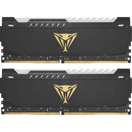 Patriot Viper Steel RGB - DDR4 - kit - 32 GB: 2 x 16 GB - DIMM 288-pin - 3600 MHz / PC4-28800 - CL18 - 1.35 V - unbuffered - non-ECC - black - 1