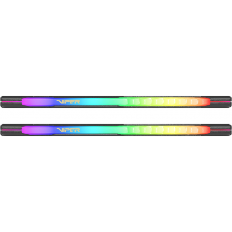 Patriot Viper Steel RGB - DDR4 - kit - 32 GB: 2 x 16 GB - DIMM 288-pin - 3600 MHz / PC4-28800 - CL18 - 1.35 V - unbuffered - non-ECC - black - 7