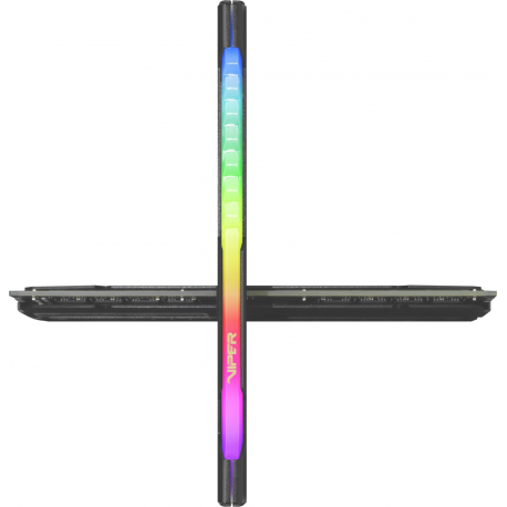 Patriot Viper Steel RGB - DDR4 - kit - 32 GB: 2 x 16 GB - DIMM 288-pin - 3600 MHz / PC4-28800 - CL18 - 1.35 V - unbuffered - non-ECC - black - 8