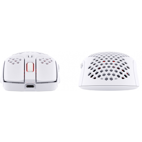 HyperX Pulsefire Haste - Mouse - optical - 6 buttons - wireless - 2.4 GHz - USB wireless receiver - white, pink - for Victus by HP Laptop 16; Laptop 15, 15s, 17; Pavilion Plus Laptop 14 - 7
