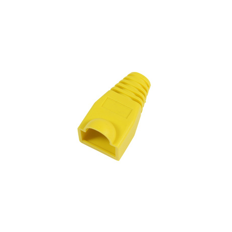 MicroConnect - Network cable boots - yellow (pack of 50) - 0