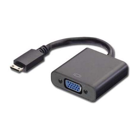 MicroConnect HDMI Mini - VGA adapter - Video converter - HDMI - VGA - black - 0