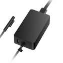 Microsoft - Power adapter - 44 Watt - black - commercial - for Surface Laptop, Pro (Mid 2017)