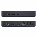 Dell D3100 - Docking station - USB - 2 x HDMI, DP - GigE - for Inspiron 15, 17 77XX, 5458, 55XX, 5759; Latitude E5570; XPS 12 9250, 13 9350, 15 9550