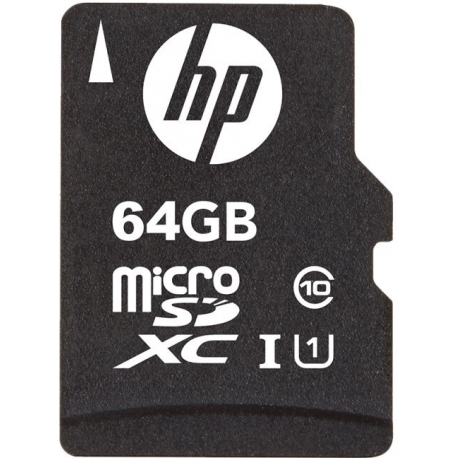 HP mi210 - Flash memory card (microSDXC to SD adapter included) - 64 GB - UHS-I U1  /  Class10 - microSDXC UHS-I - 1