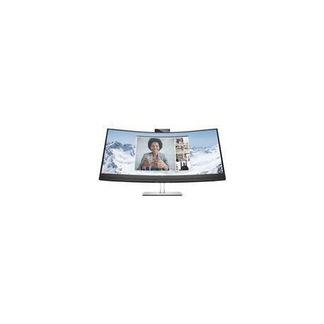 HP E34m G4 Conferencing Monitor - E-Series - LED monitor - curved - 34" - 3440 x 1440 WQHD @ 75 Hz - VA - 400 cd / m² - 3000:1 - 5 ms - HDMI, DisplayPort, USB-C - speakers - for ZBook Firefly 14 G9 Mobile Workstation - 1