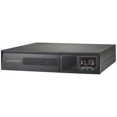 PowerWalker VFI 2000 RMG PF1 - UPS (rack-mountable / external) - 2000 Watt - 2000 VA - 7 Ah - RS-232, USB - output connectors: 8 - 2U - 2