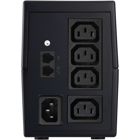 PowerWalker VI 650 IEC - UPS - AC 220/230/240 V - 360 Watt - 650 VA - 7 Ah - USB - output connectors: 4 - black - 2