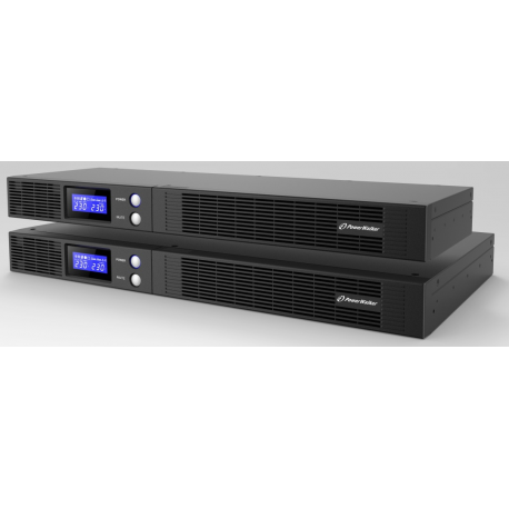 PowerWalker VI 1000 R1U - UPS (rack-mountable) - AC 230 V - 600 Watt - 1000 VA - 7 Ah - RS-232, USB - output connectors: 4 - 1U - 1