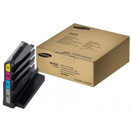 Samsung CLT-W406 - black, yellow, cyan, magenta - waste toner collector - 0