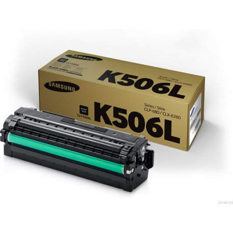 Samsung CLT-K506L - Black - original - toner cartridge - for CLP-680DW, 680ND; CLX-6260FD, 6260FR, 6260FW, 6260ND - 1