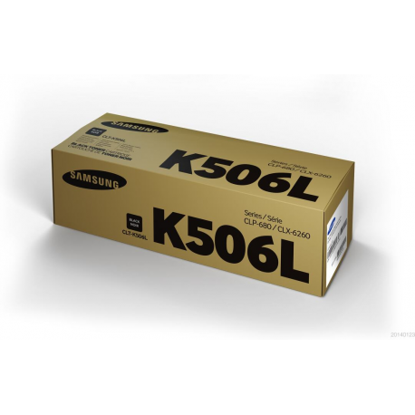 Samsung CLT-K506L - Black - original - toner cartridge - for CLP-680DW, 680ND; CLX-6260FD, 6260FR, 6260FW, 6260ND - 3
