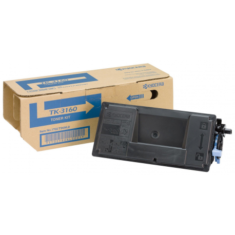 Kyocera TK 3160 - Black - original - toner cartridge - for ECOSYS M3145, M3645, M3860, P3045, P3050, P3055, P3060, P3145, P3150, P3260 - 0