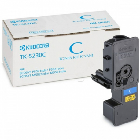 Kyocera TK 5230C - Cyan - original - toner cartridge - for ECOSYS M5521, P5021 - 1