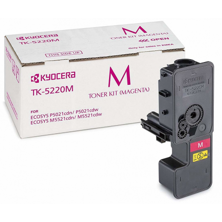 Kyocera TK 5220M - Magenta - original - toner cartridge - for ECOSYS M5521, P5021 - 0