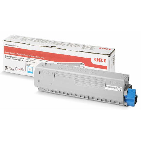 OKI - Cyan - original - toner cartridge - for C824dn, 824n, 834dnw, 834nw - 0